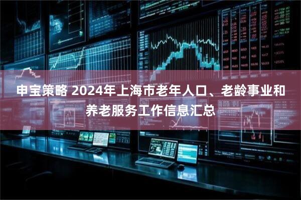 申宝策略 2024年上海市老年人口、老龄事业和养老服务工作信息汇总