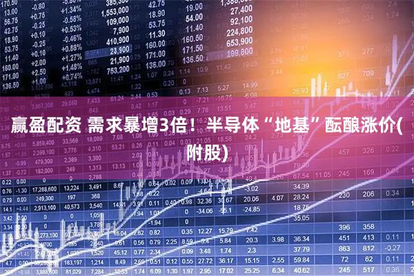 赢盈配资 需求暴增3倍！半导体“地基”酝酿涨价(附股)